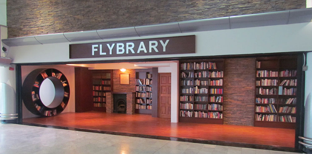 Centre d'échange de livres de la bibliothèque de l'aéroport du Cap